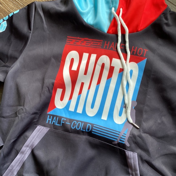 My hero academia half hot half cold Hoodie - Picture 4 of 16